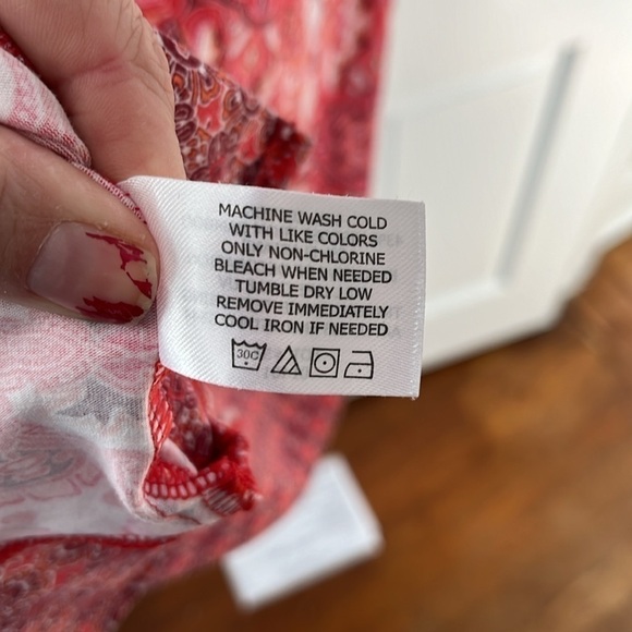 Coolibar NWOT pink Beach Medallion Oceanside Dress size Medium Notch-Neck - Picture 5 of 5